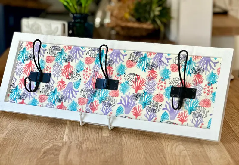 coastal fish coral wall hook
