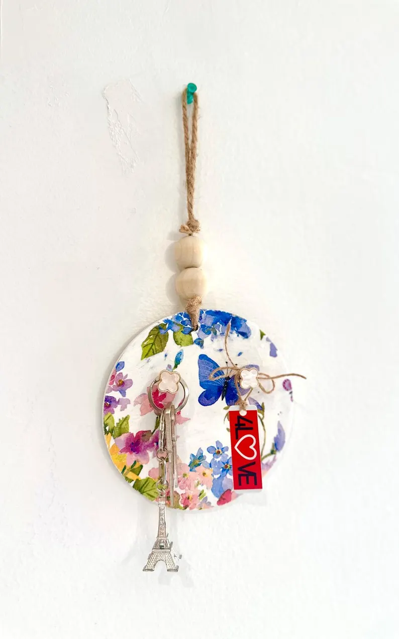 butterfly handmade key holder