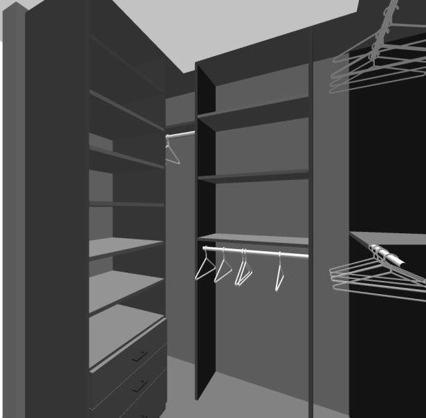 Charcoal Walk-In Closet